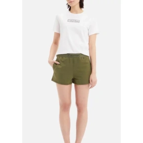 Zestaw szortów damskich - QS6804E 0SR biały/khaki - Calvin Klein