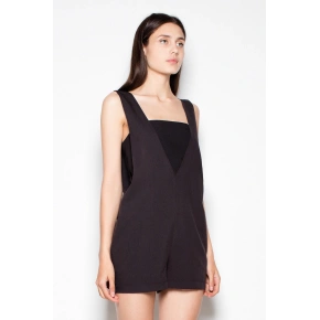 Krótki kombinezon damski VT022 czarny - Venaton