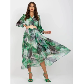 Sukienka damska 3062 4.17P czarno-zielony - FPrice