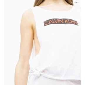 Tank top damski KW0KW00698 biały - Calvin Klein