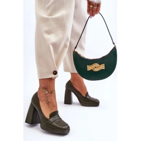 Czółenka damskie na obcasie M046 / 185349 Czarny - Sweet Shoes