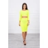 Dámský set 9084 Neon žlutá - K-Fashion