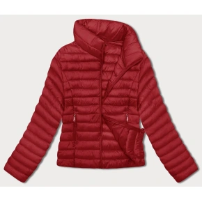Czerwona kurtka damska ze stójką (16M9111-270) - Goodlooking