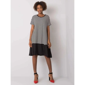 Sukienka damska TO-SK-1630.71P Czarny z białym - FPrice