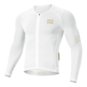 Koszulka rowerowa Rockbros YDCX008 Diamond z długim rękawem rozmiar XL - biała Koszulka rowerowa Rockbros YDCX008 Diamond z długim rękawem rozmiar XL - biała