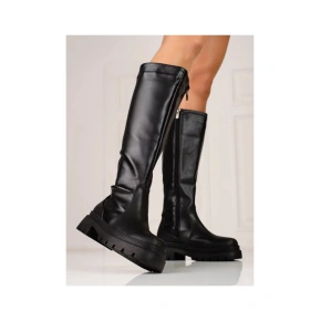 Damskie botki na płaskim obcasie HXZ22-52B - T.Sokolski