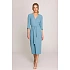 Šaty S396 zavazovací tyrkysově modré - Stylove