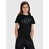 T-shirt regular z nadrukiem dziewczęcy 4F 4FJWSS25TTSHF2176-20S