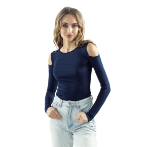 Bluzka damska Liv ciemnoniebieska - Eldar