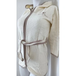 ACTION - Szlafrok dziecięcy G1658 Teddy ecru - G-Mini