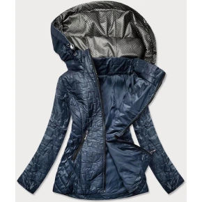 Ciemnoniebieska kurtka damska (BR0121) ciemnoniebieska- Goodlooking