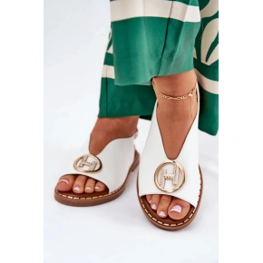 Sandały damskie A8229 białe - Yolera