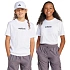 Biała koszulka dziecięca adidas Essentials JC9747
