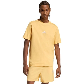 Koszulka męska adidas Essentials Small Logo Single Jersey żółta KT0561 pánské Koszulka męska adidas Essentials Small Logo Single Jersey żółta KT0561 pánské