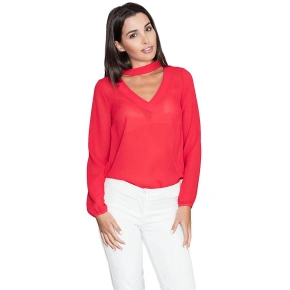 Bluzka damska M543 czerwona - Figl