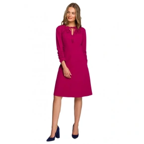 Sukienka damska S325 Plum - Stylove