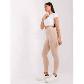 Legginsy damskie LK 523.02 beżowe - Rue Paris