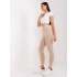 Legginsy damskie LK 523.02 beżowe - Rue Paris