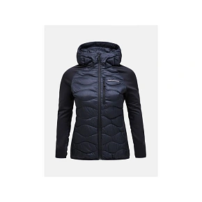 Kurtka Peak Performance W Helium Down Hybrid Hood czarny Kurtka Peak Performance W Helium Down Hybrid Hood czarny