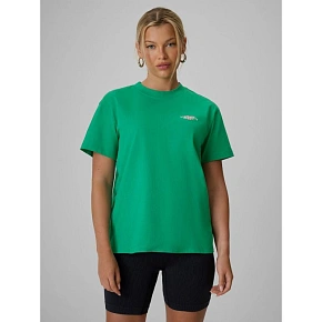 T-shirt loose z nadrukiem damski 4F 4FRSS26TTSHF4516-42S