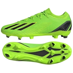 Męskie kicksy / trampki X Speedportal.3 FG M GW8455 neonowa zieleń - Adidas