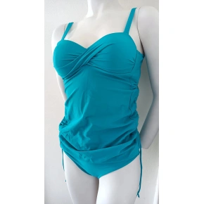Damski dwuczęściowy strój kąpielowy tankini Raisa III turkusowy - Gwinner
