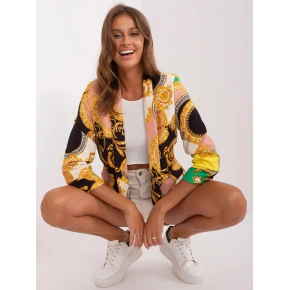 Kurtka damska DHJ MA 7684B 3.95P złoto-czarno-zielona - Rosa Rossa