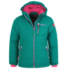 Dziecięca zimowa kurtka narciarska Trollkids Hemsedal Snow Jacket XT z kapturem Green (513-312) Dziecięca zimowa kurtka narciarska Trollkids Hemsedal Snow Jacket XT z kapturem Green (513-312)