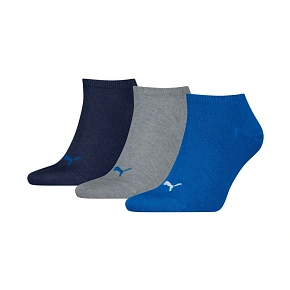Skarpety Puma Sneaker Plain 3 pak granatowe, szare, niebieskie 938624 12