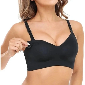 Momcozy biustonosz ciążowy i do karmienia YN21 czarny 2XL