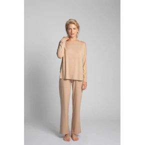 Wiskozowy top do kompletu LA029 cappuccino - Lalupa