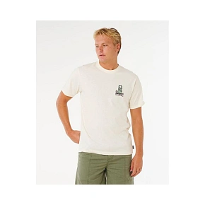 Koszulka męska RIP CURL Vaporcool Search Stack Tee biała Koszulka męska RIP CURL Vaporcool Search Stack Tee biała
