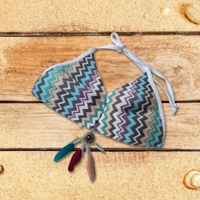 Bikini Top B8822 blue-mix - Selmark