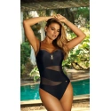 Damski jednoczęściowy kostium kąpielowy Gold 6 S8030CH2-19 czarny - Self