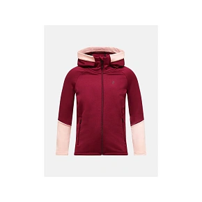 Bluza PEAK PERFORMANCE Jr Rider Essentials Zip Hood bordowy Bluza PEAK PERFORMANCE Jr Rider Essentials Zip Hood bordowy