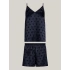 Damski zestaw piżamowy GIFT PYJ CAMI SET & SLIPPERS UW0UW04855 DW5 tm. niebieski - Tommy Hilfiger
