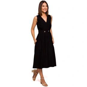 Sukienka damska S224 czarny - Stylove