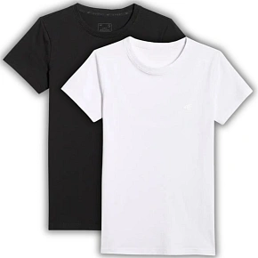 T-shirt damski (ZESTAW KOSZULEK 2 SZT.) 4F 4FWMM00TTSHF3306-10S-20S T-shirt damski (ZESTAW KOSZULEK 2 SZT.) 4F 4FWMM00TTSHF3306-10S-20S