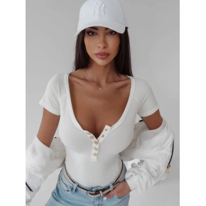 Body damskie 277673 ecru - Ola Voga