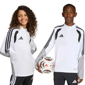 Dziecięcy top treningowy adidas Tiro 26 Competition biało-szary KA7577