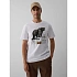 T-shirt regular z nadrukiem męski 4F 4FKAW26TTSHM4473-11S