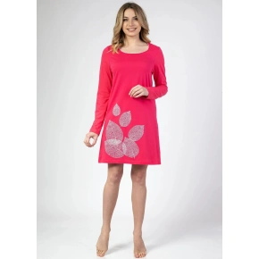 Damska koszula nocna 144 l/r Z25 ciemnoróżowa - Regina