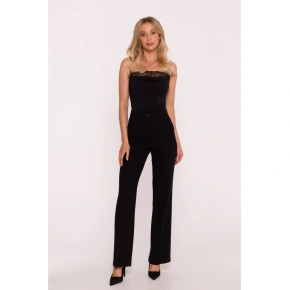 Kalhoty s laclem S418  černé - Stylove