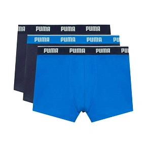 Bokserki męskie Puma 3 pak granatowe, niebieskie 947130 06 Bokserki męskie Puma 3 pak granatowe, niebieskie 947130 06