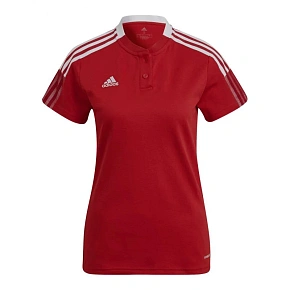 Dámské polo tričko Tiro 21 W GM7350 červené - Adidas Dámské polo tričko Tiro 21 W GM7350 červené - Adidas