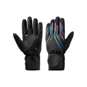 Rockbros zimowe rękawiczki rowerowe czarne XL Rockbros zimowe rękawiczki rowerowe czarne XL