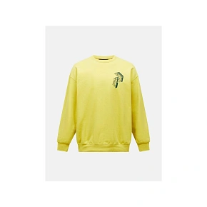 Bluza męska PEAK PERFORMANCE M Terry Graphic Crew kolor żółty pánské Bluza męska PEAK PERFORMANCE M Terry Graphic Crew kolor żółty pánské