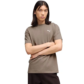 Koszulka męska Puma Wardrobe Ess Tee ciemnobeżowa 629644 81 pánské