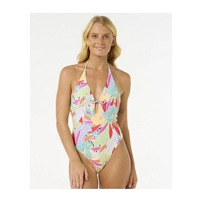 Kostium jednoczęściowy RIP CURL Cala Vadella Cheeky One Piece turkusowy