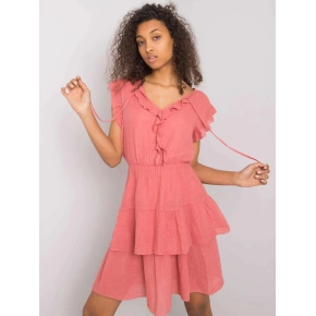 Damska sukienka OCH BELLA z falbanką 26594 - FPrice
